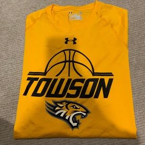 New Under Armour Yellow Towson Tigers T-shirt